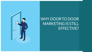 WHY DOOR TO DOOR MARKETING IS STILL EFFECTIVE