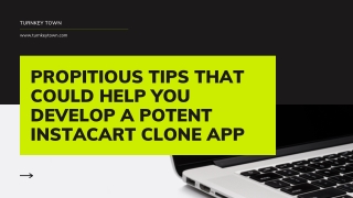 Propitious Tips That Could Help You Develop A Potent Instacart Clone App