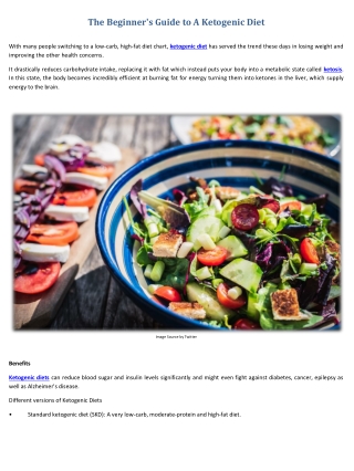 The Beginner's Guide to A Ketogenic Diet