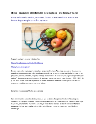 Ibiza - anuncios clasificados de empleos - medicina y salud-converted