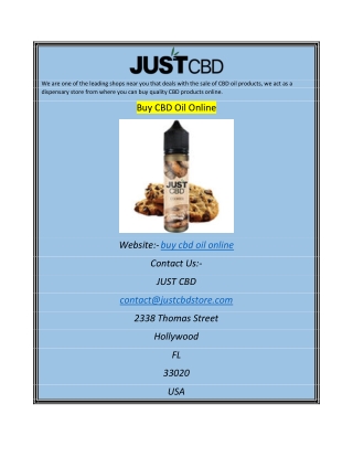 Buy CBD Oil Online
