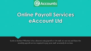 Online Payroll Services eAccount Ltd