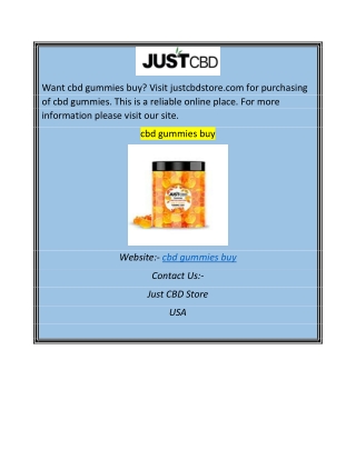 cbd gummies buy