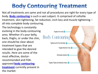 Body Contouring Treatment