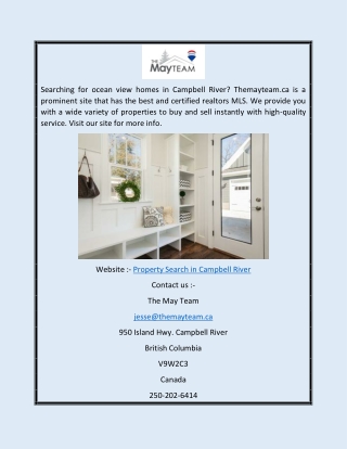Property Search in Campbell River | Themayteam.ca