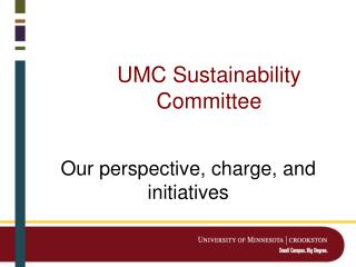 UMC Sustainability Committee