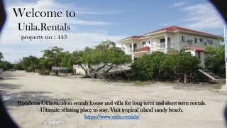 Villa vacation rental utila