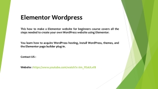 Elementor Wordpress