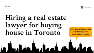 Guide for home buyers in Toronto