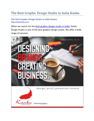 The Best Graphic Design Studio in India Kanku