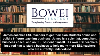 ESL Training for Teachers - Bowei Strategy