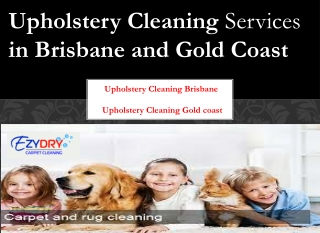 Upholstery Cleaning Services in Brisbane and Gold Coast