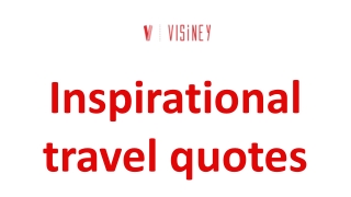 Inspirational travel quotes