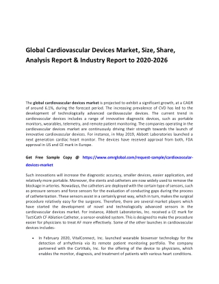 Global Cardiovascular Devices Market