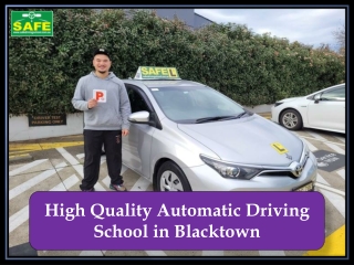 High Quality Automatic Driving School in Blacktown