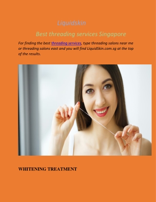 Best threading services Singapore