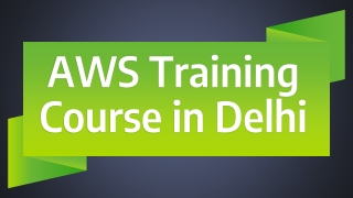 AWS Training Course in Delhi