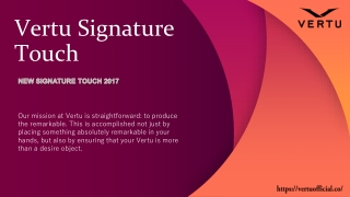 vertu signature touch