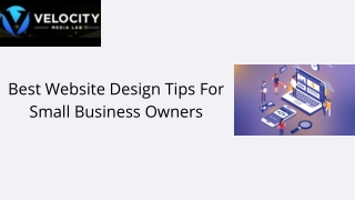 Best Website Design Tips For Small Business Owners