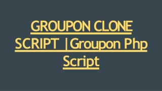 Best Groupon Clone Script - DOD IT Solutions