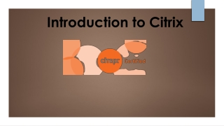 Introduction to Citrix (1)