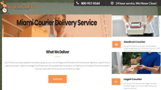 Miami Courier Delivery Service - Quick Florida Couriers