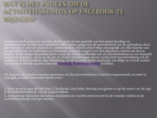 contact opnemen met Facebook online hulp als je wilt