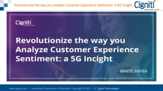 Revolutionize the way you Analyze Customer Experience Sentiment