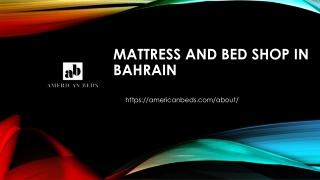 MATTRESS AND BED SHOP IN BAHRAIN