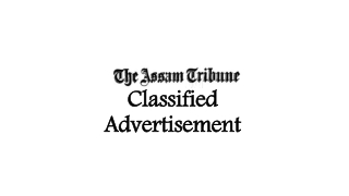 Assam Tribune Classified Advertisement