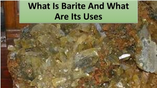 Uses of Barite in hospitals & Barite fillers and other