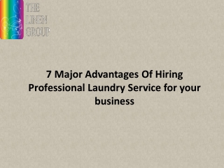 Leading Industrial Linen Services Providers in the UK