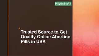Trusted Source to Get Quality Online Abortion Pills in USA