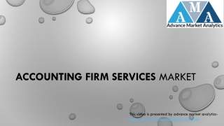 Accounting Firm Services Market Outlook - Warns on Macro Factors