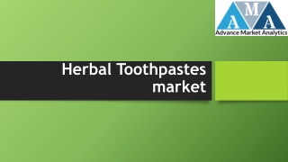 Herbal Toothpastes Market Trapped Between Regulatory & Legalization Issues