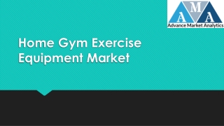 Home gym exercise equipment Market is in huge demand