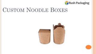 Custom Noodle Boxes