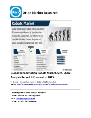 Global Rehabilitation Robots Market Trends, Size, Competitive Analysis and Forec