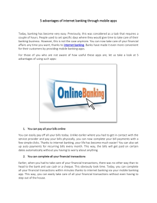 5 advantages of internet banking through mobile apps_SA_09-06-21