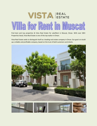 Villa for Rent in Muscat