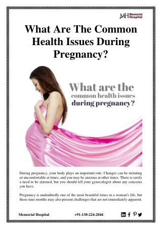 What Are The Common Health Issues During Pregnancy?