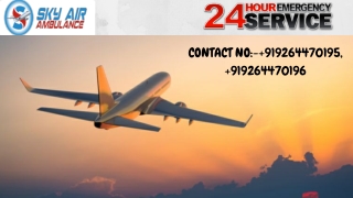 Sky Air Ambulance Service in Jaipur is now for Fastest Transfer