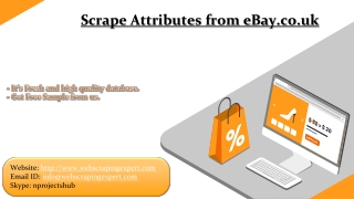 Scrape Attributes from eBay.co.uk