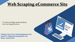 Web Scraping eCommerce Site