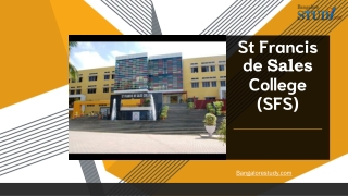 St Francis de Sales College (SFS)