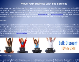 Move Your Business with Seo Services