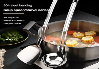 S-shaped Kitchen Spatula Stainless Steel Cake Shovel Cooking Tools Kitchen Cooki