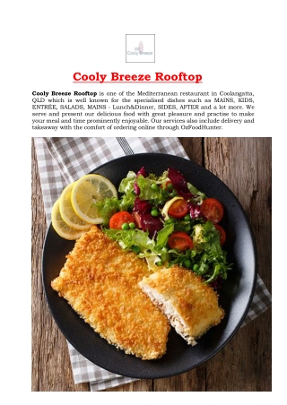 5% Off - Cooly Breeze Rooftop Menu Coolangatta, QLD