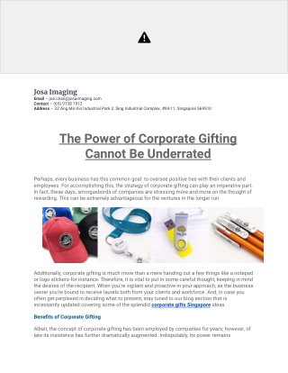 The power of corporate gifting cannot be underrated