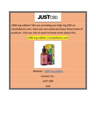 1000 mg ediblesustcbdstore.com